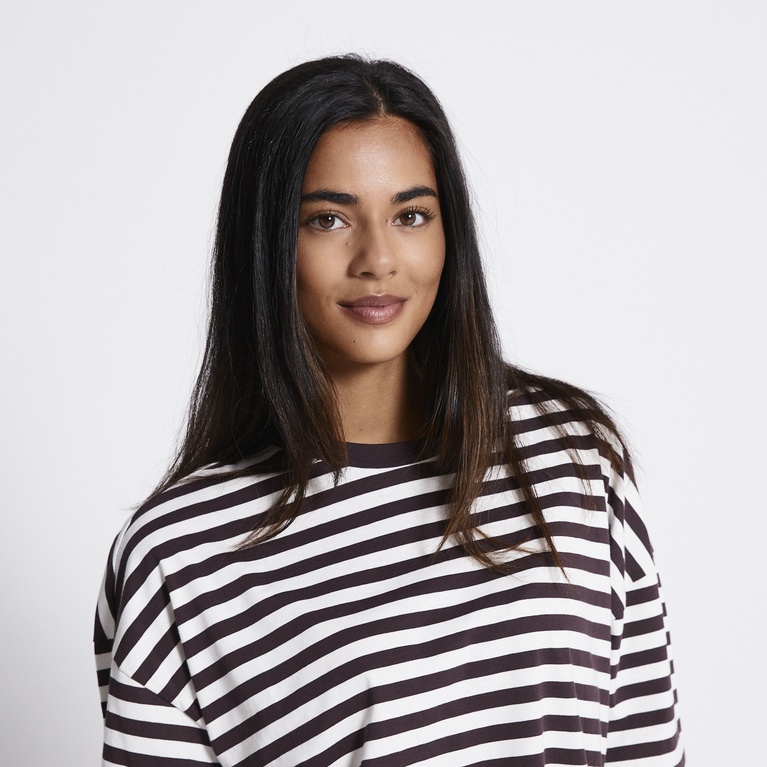 Striped longsleeve-tee "Ammie" Brown